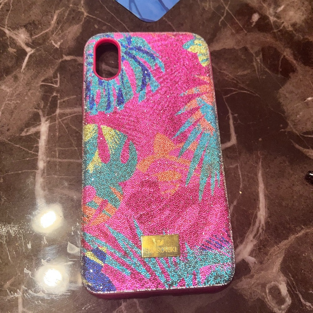 Multicolor Swarovski iPhone XS case cover